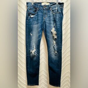 Abercrombie & Fitch Distressed Blue Women's Jeans Size 6 Short